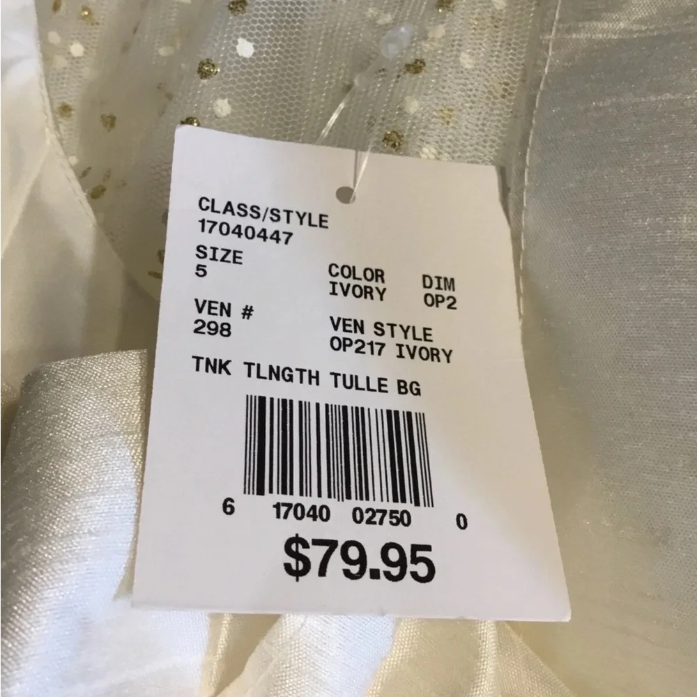 NWT Flower Girl Dress Recital Bridesmaid Formal Party Fairy Mesh Full Sparkle - Picture 9 of 10